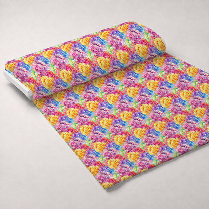 Prismatic Blooms Pattern 2 Minky Fabric