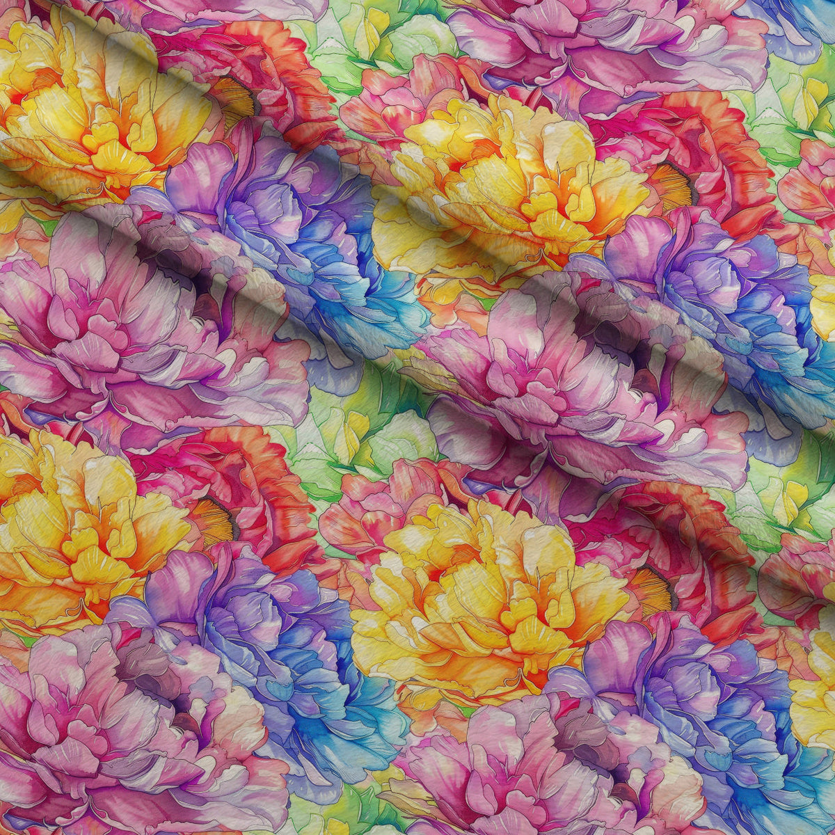 Prismatic Blooms Pattern 2 Minky Fabric