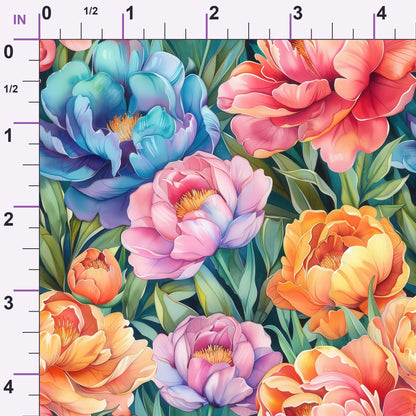 Prismatic Blooms Pattern 3 Minky Fabric