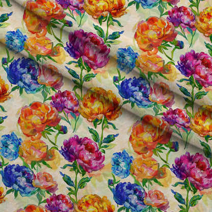 Prismatic Blooms Pattern 4 Minky Fabric