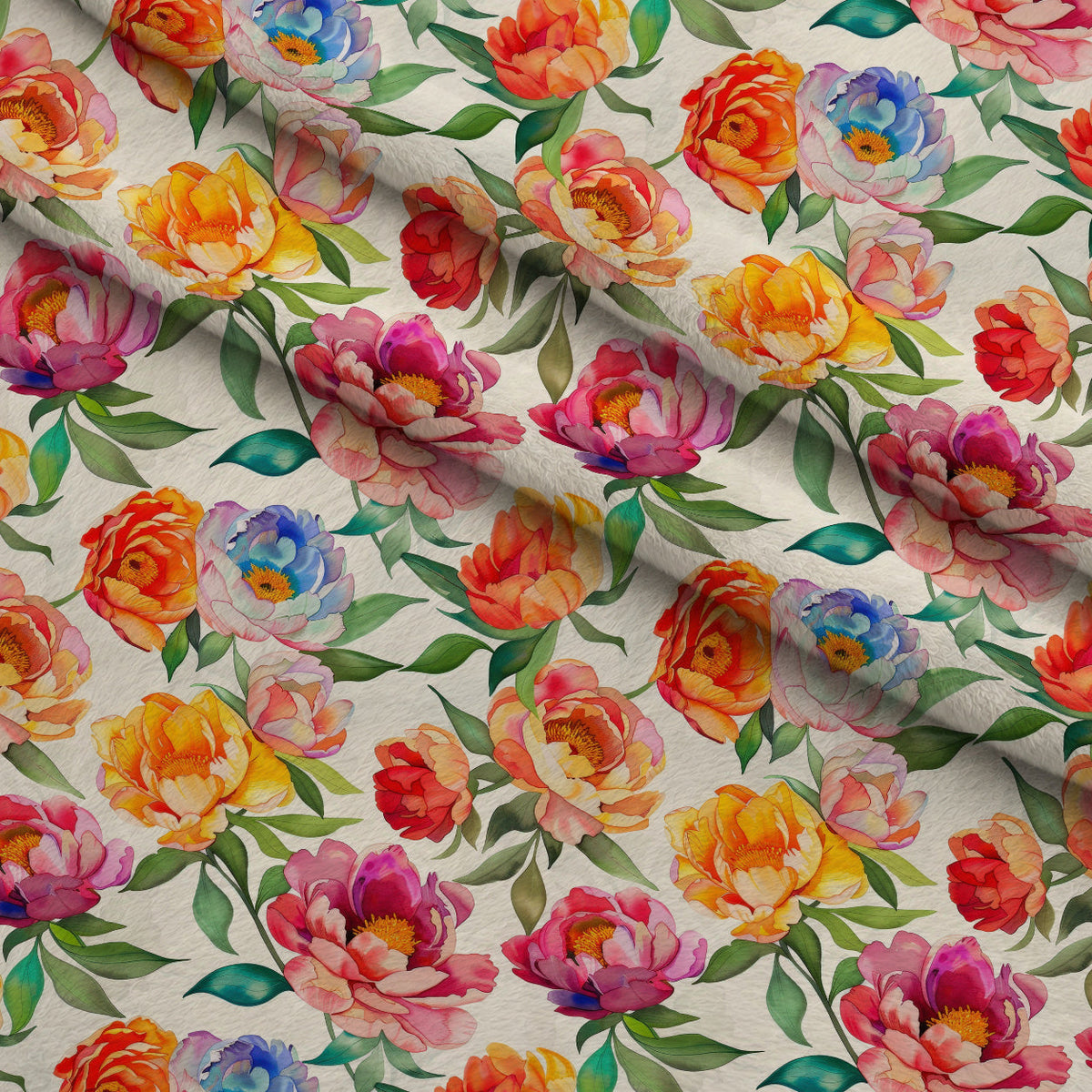 Prismatic Blooms Pattern 5 Minky Fabric