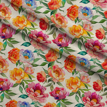 Prismatic Blooms Pattern 5 Minky Fabric