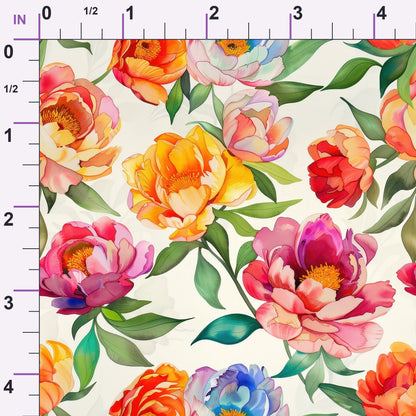 Prismatic Blooms Pattern 5 Minky Fabric