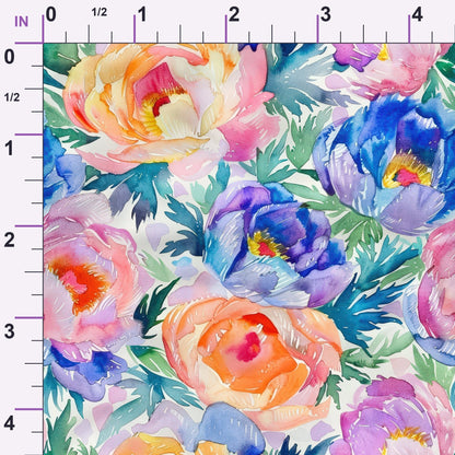 Prismatic Blooms Pattern 7 Minky Fabric
