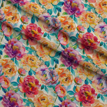 Prismatic Blooms Pattern 8 Minky Fabric