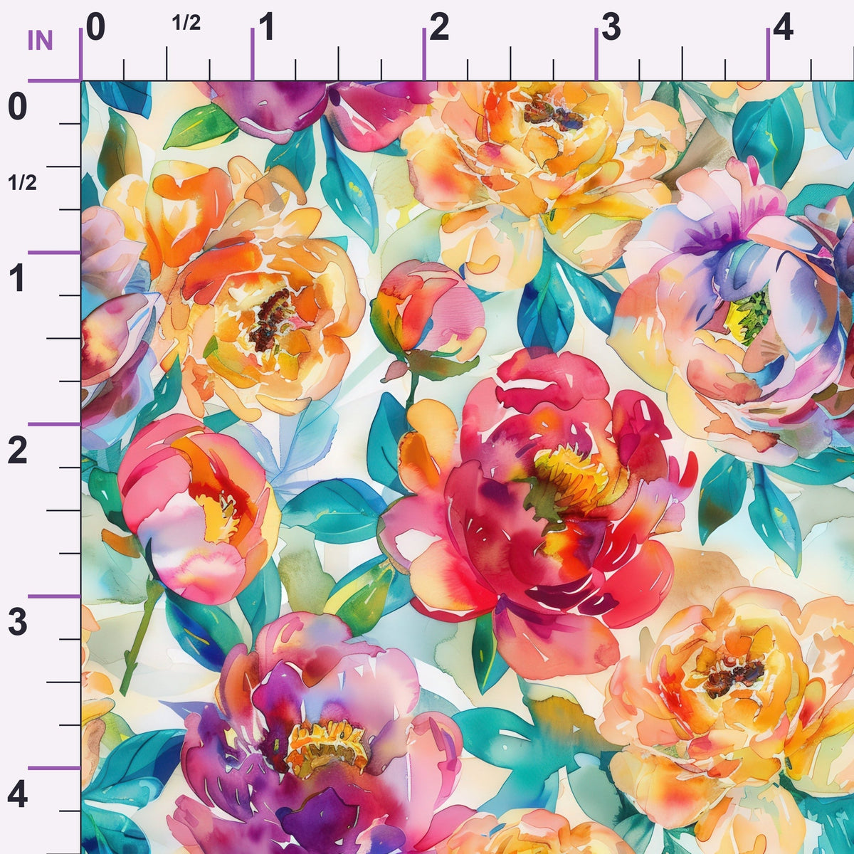 Prismatic Blooms Pattern 8 Minky Fabric