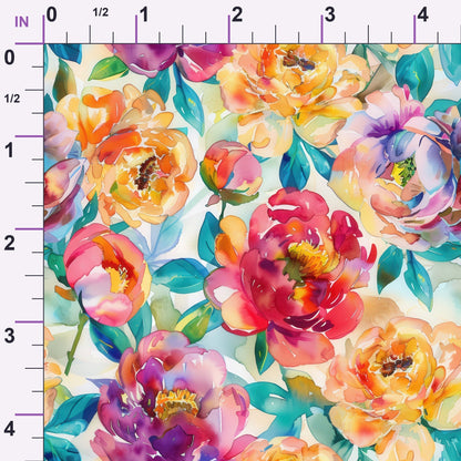 Prismatic Blooms Pattern 8 Minky Fabric