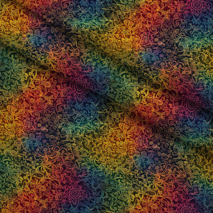 Prismatic Kaleidoscope Pattern 13 Minky Fabric