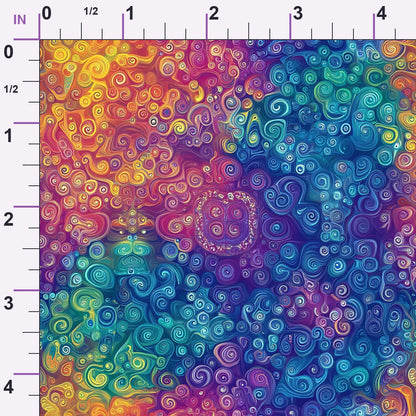 Prismatic Kaleidoscope Pattern 14 Minky Fabric