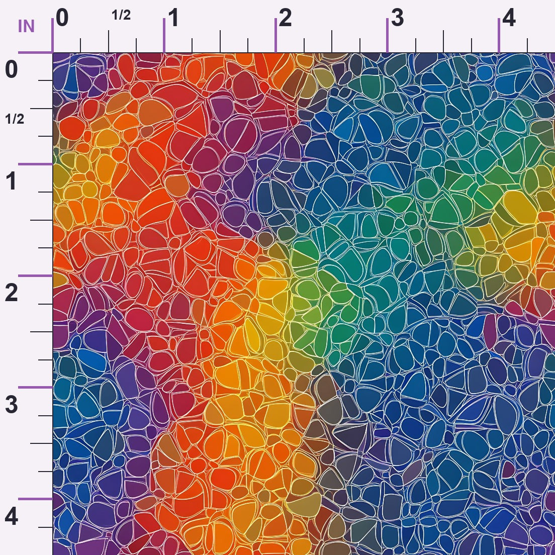 Prismatic Kaleidoscope Pattern 19 Minky Fabric