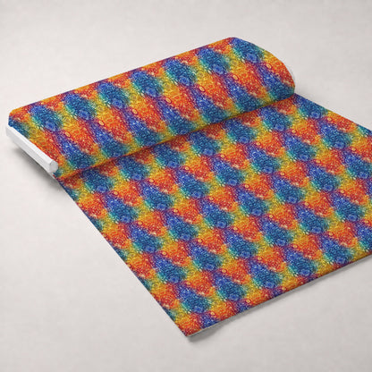 Prismatic Kaleidoscope Pattern 3 Minky Fabric