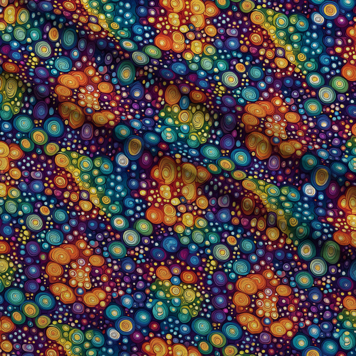 Prismatic Kaleidoscope Pattern 7 Minky Fabric