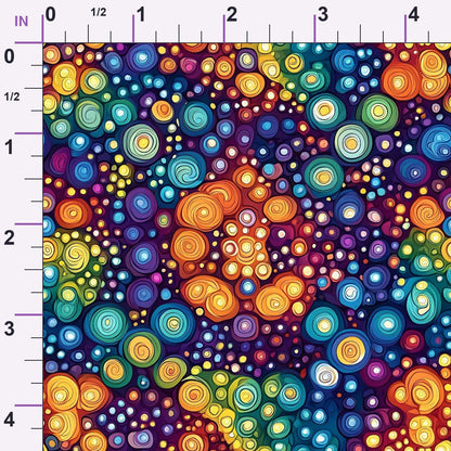 Prismatic Kaleidoscope Pattern 7 Minky Fabric