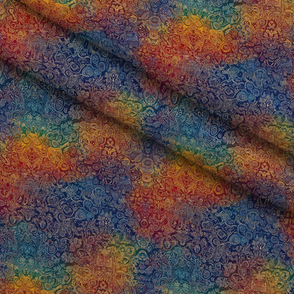 Prismatic Kaleidoscope Pattern 8 Minky Fabric