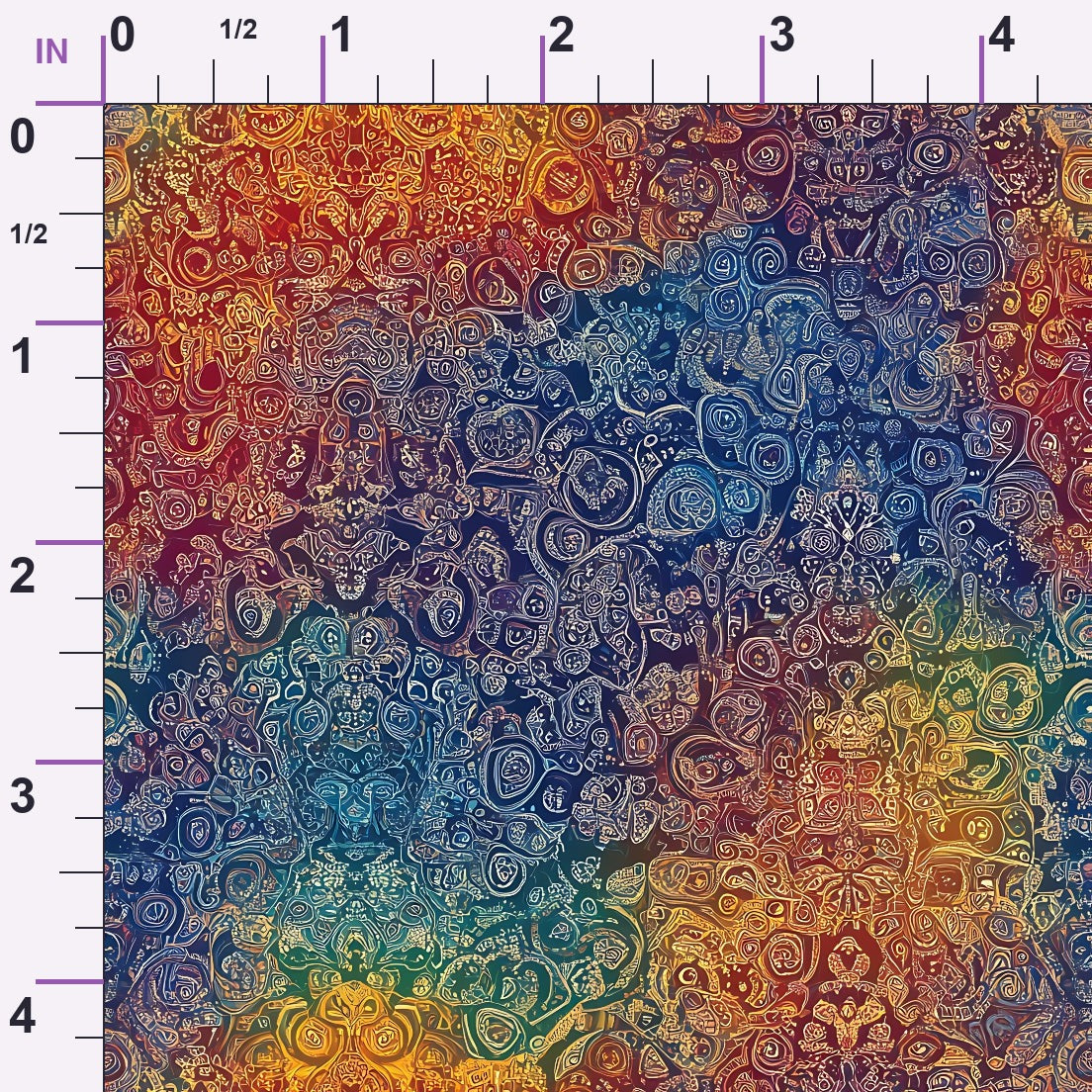 Prismatic Kaleidoscope Pattern 8 Minky Fabric