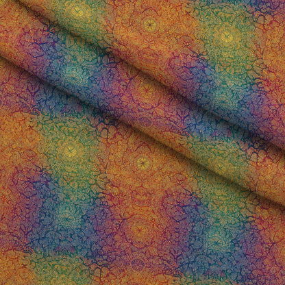 Prismatic Kaleidoscope Pattern 9 Minky Fabric