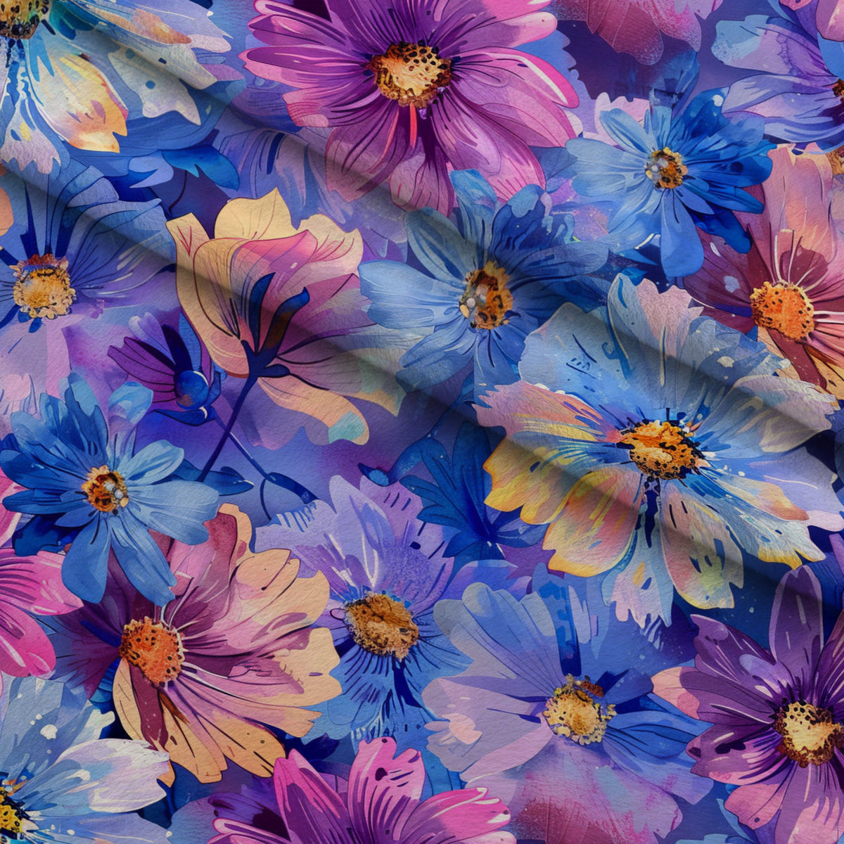 Prismatic Petals Pattern 1 Minky Fabric