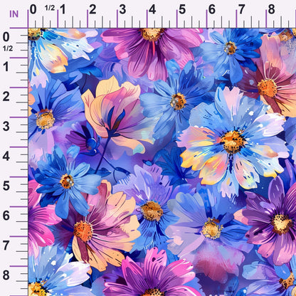 Prismatic Petals Pattern 1 Minky Fabric