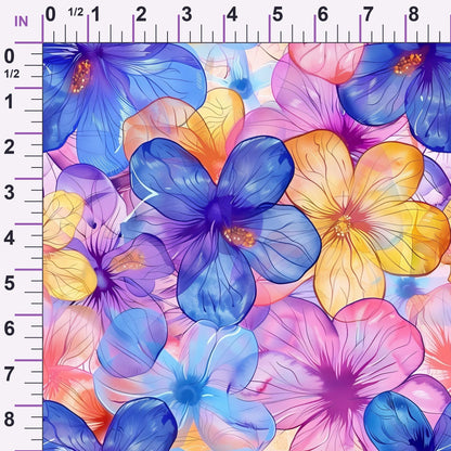 Prismatic Petals Pattern 11 Minky Fabric