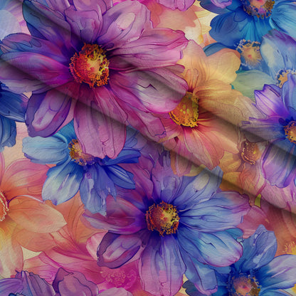 Prismatic Petals Pattern 12 Minky Fabric