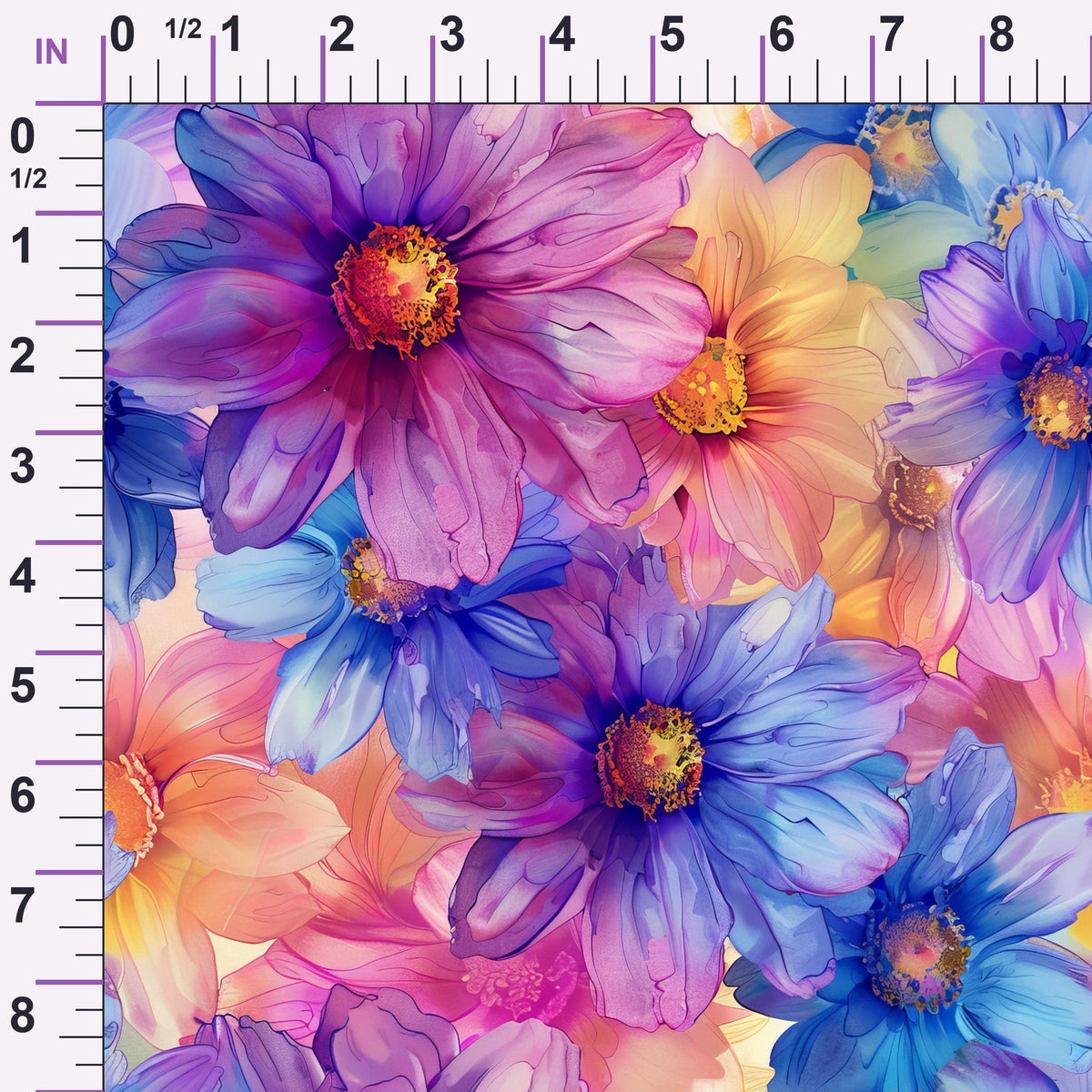 Prismatic Petals Pattern 12 Minky Fabric