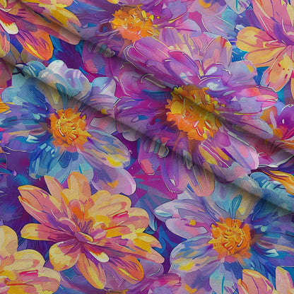 Prismatic Petals Pattern 13 Minky Fabric