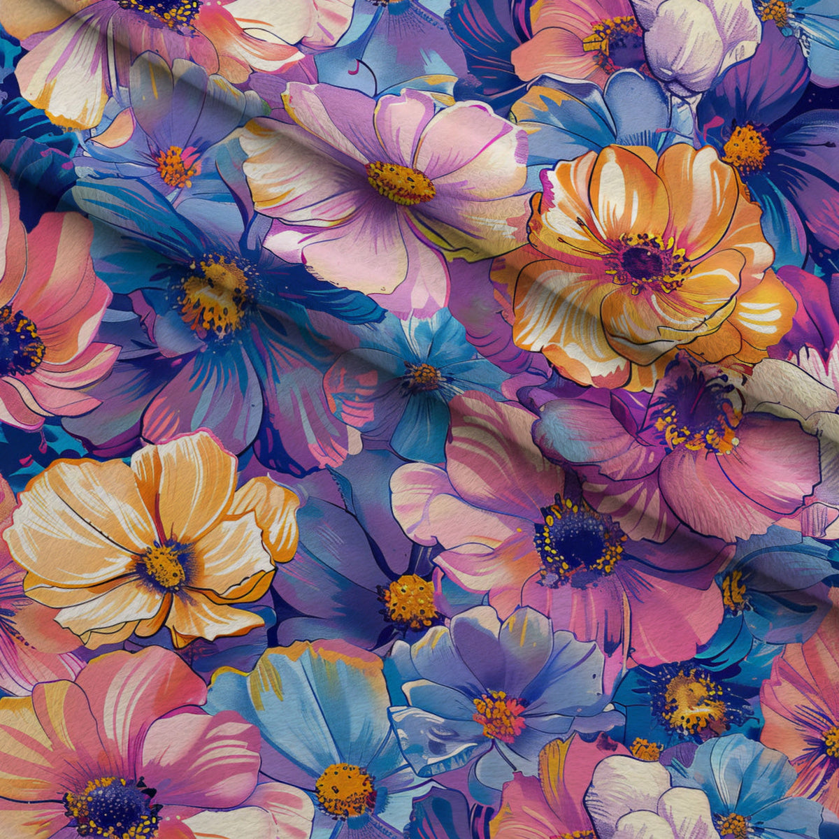 Prismatic Petals Pattern 14 Minky Fabric