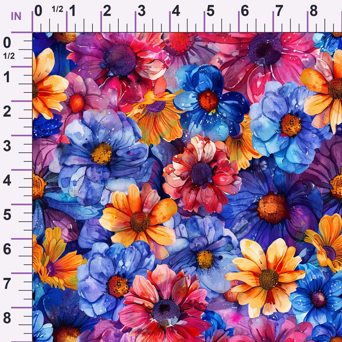 Prismatic Petals Pattern 15 Minky Fabric