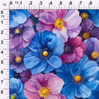 Prismatic Petals Pattern 19 Minky Fabric