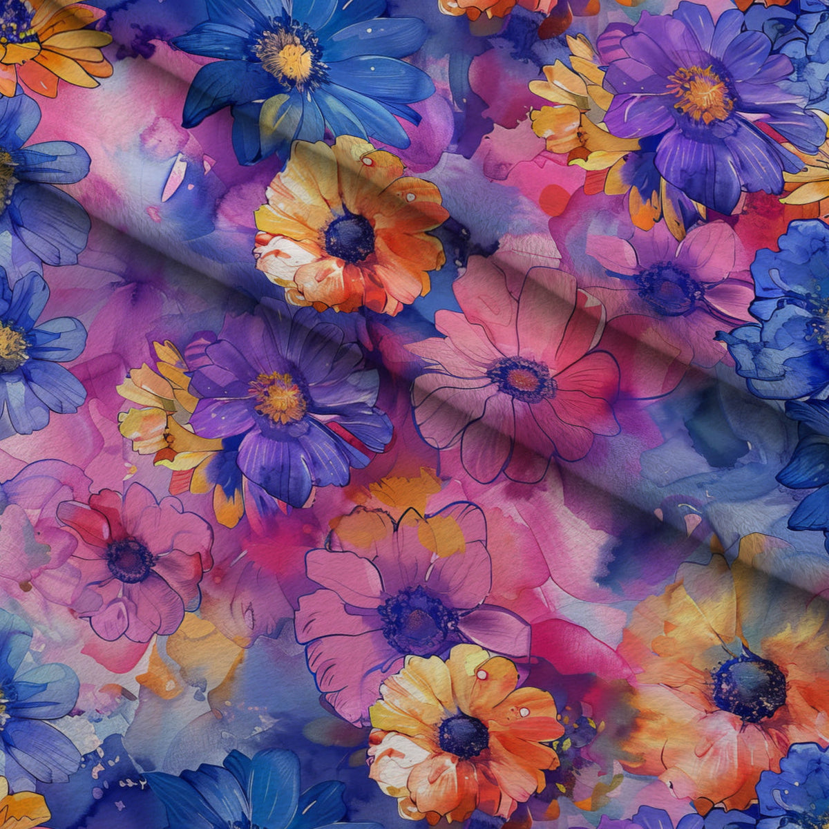 Prismatic Petals Pattern 5 Minky Fabric