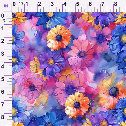 Prismatic Petals Pattern 5 Minky Fabric