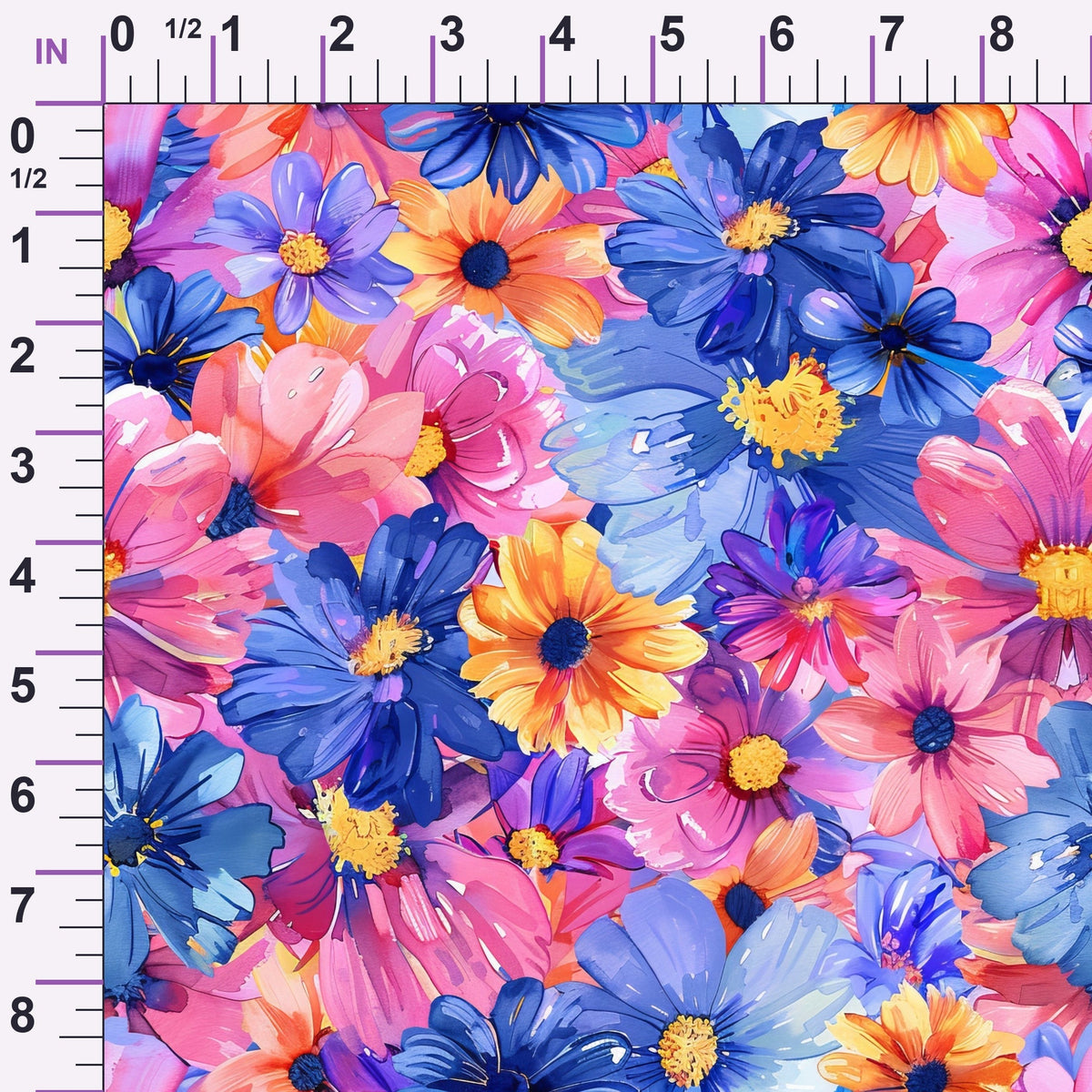 Prismatic Petals Pattern 7 Minky Fabric