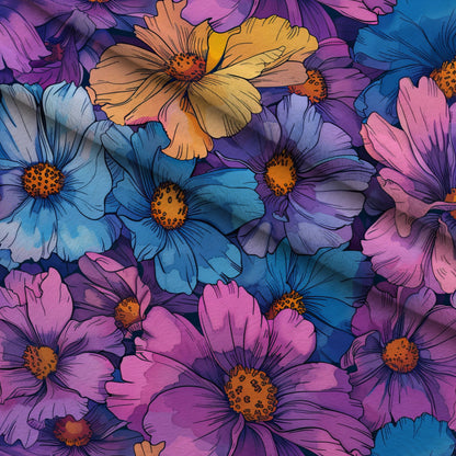 Prismatic Petals Pattern 8 Minky Fabric
