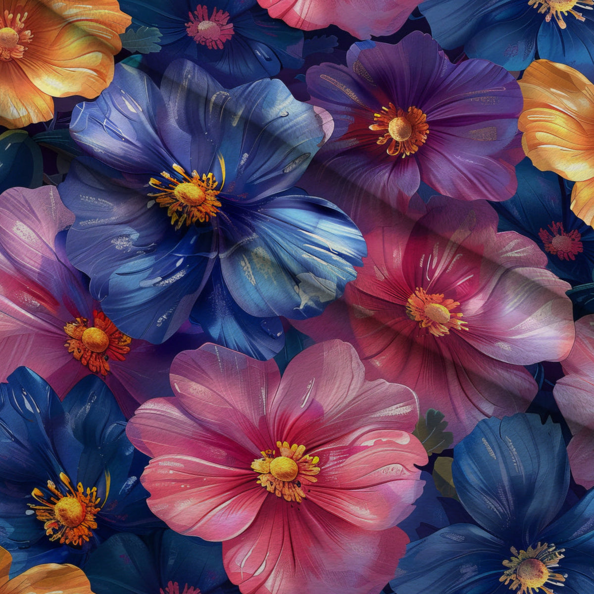Prismatic Petals Pattern 9 Minky Fabric