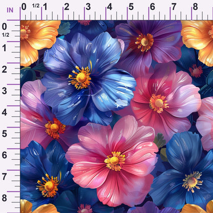 Prismatic Petals Pattern 9 Minky Fabric