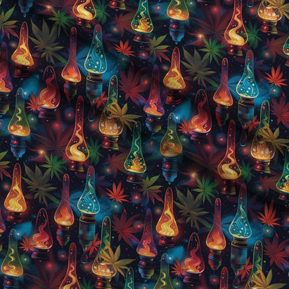 Psychedelic Glow Pattern 11 Minky Fabric