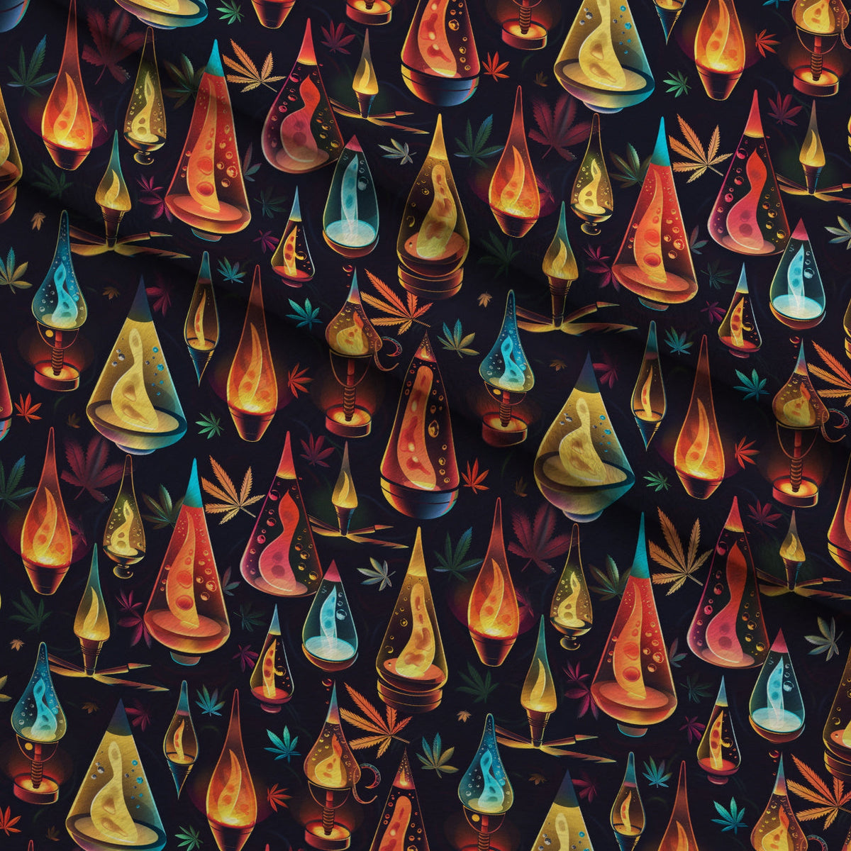 Psychedelic Glow Pattern 13 Minky Fabric