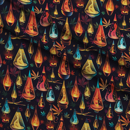 Psychedelic Glow Pattern 13 Minky Fabric