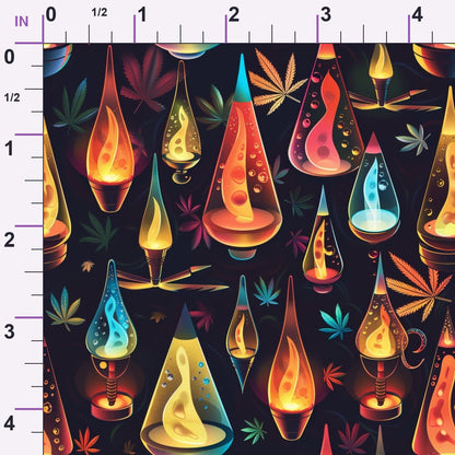 Psychedelic Glow Pattern 13 Minky Fabric