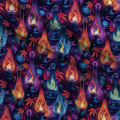 Psychedelic Glow Pattern 15 Minky Fabric