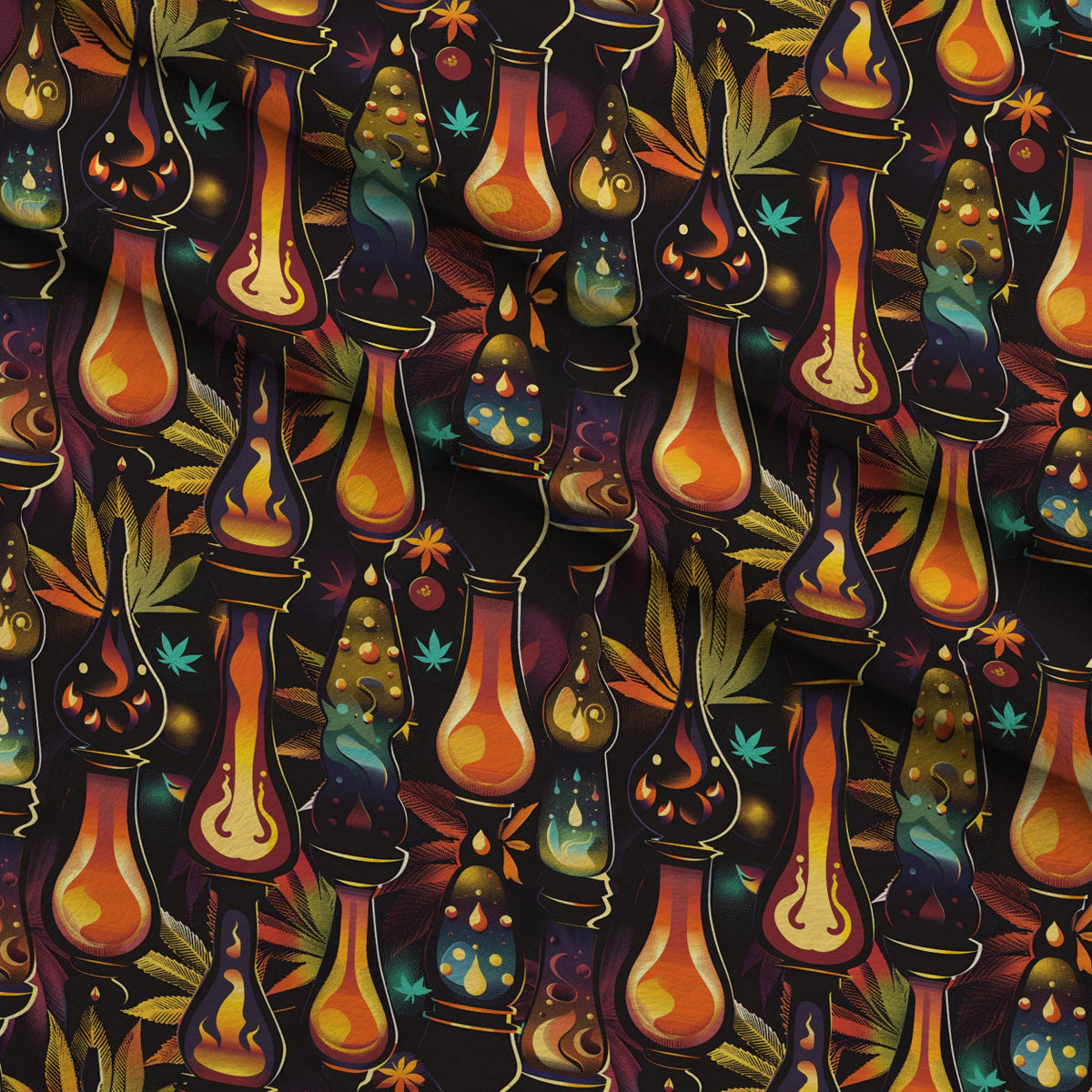 Psychedelic Glow Pattern 3 Minky Fabric
