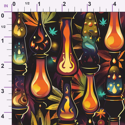 Psychedelic Glow Pattern 3 Minky Fabric