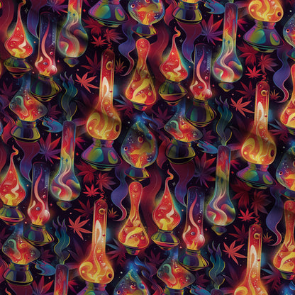 Psychedelic Glow Pattern 5 Minky Fabric