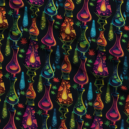 Psychedelic Glow Pattern 7 Minky Fabric