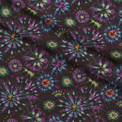 Psychedelic Swirl Pattern 12 Minky Fabric