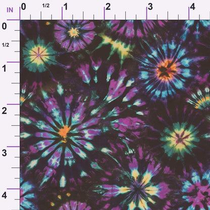 Psychedelic Swirl Pattern 12 Minky Fabric