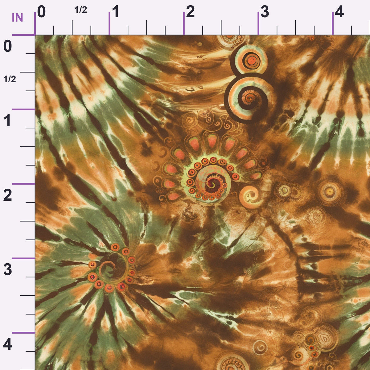 Psychedelic Swirl Pattern 14 Minky Fabric