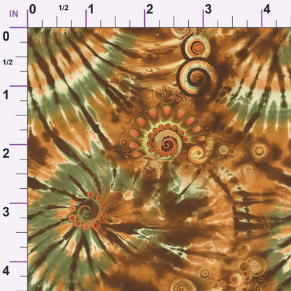 Psychedelic Swirl Pattern 14 Minky Fabric