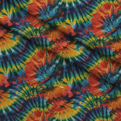 Psychedelic Swirl Pattern 15 Minky Fabric