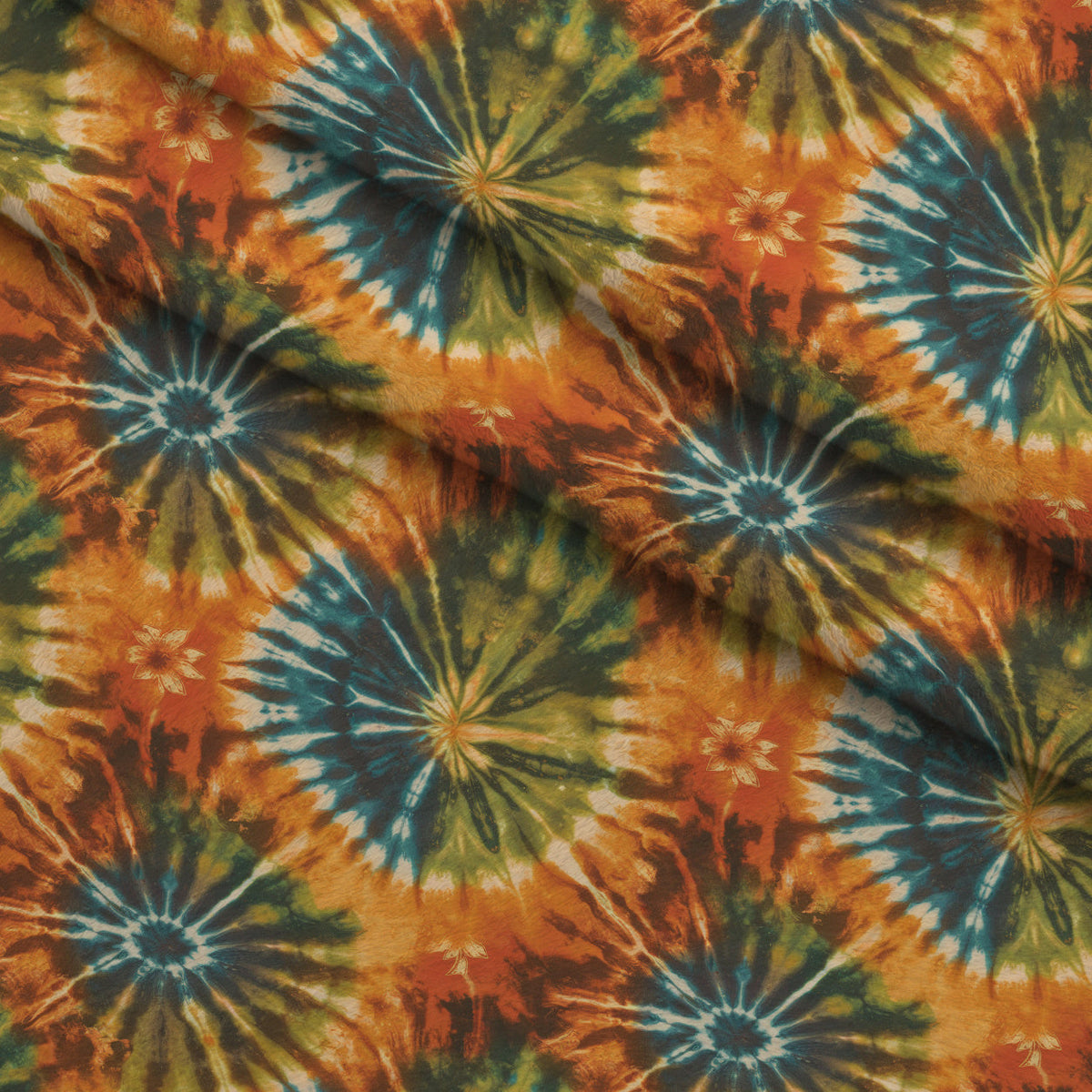 Psychedelic Swirl Pattern 6 Minky Fabric